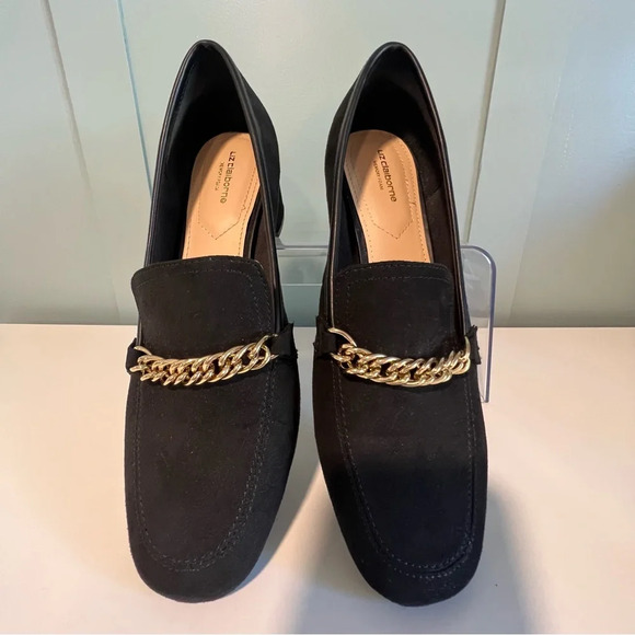 Liz Claiborne Memory Foam Black Suede 2” Block Heel Loafer. Size 8. - Picture 7 of 7